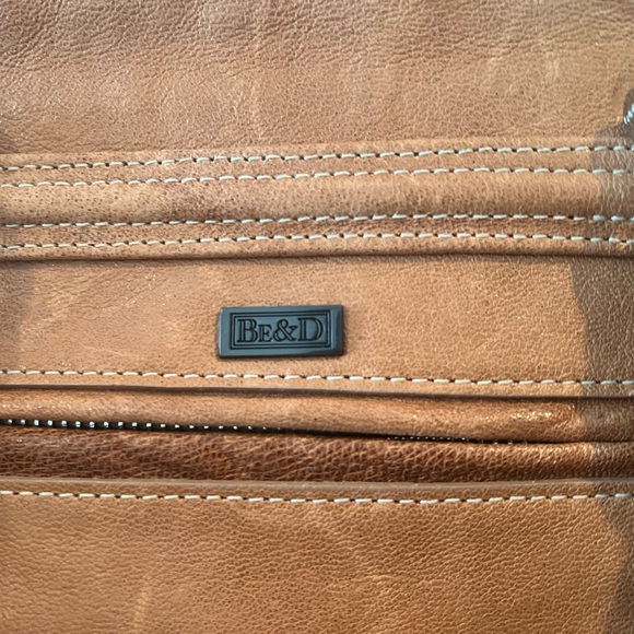 BE & D crossbody/satchel with python skin accents series #44982 Rare!! - Picture 13 of 16